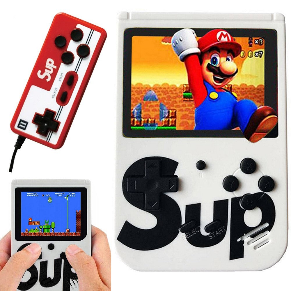 Retro Mini Spielkonsole mit 400 Spielen – Tragbare 3.0 Zoll TV Konsole inkl. Pad
