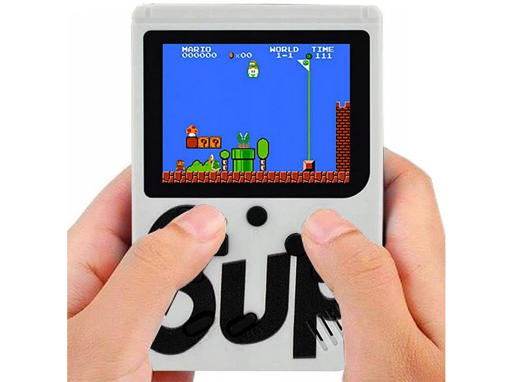 Retro Mini Spielkonsole mit 400 Spielen – Tragbare 3.0 Zoll TV Konsole inkl. Pad
