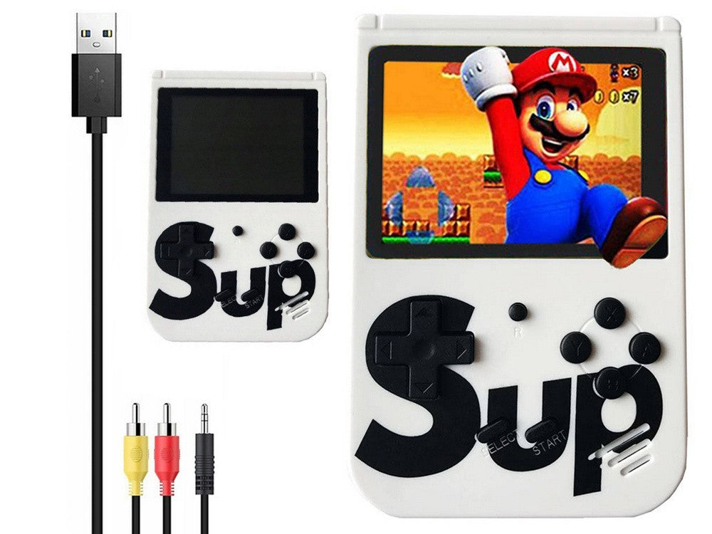 Retro Mini Spielkonsole mit 400 Spielen – Tragbare 3.0 Zoll TV Konsole inkl. Pad