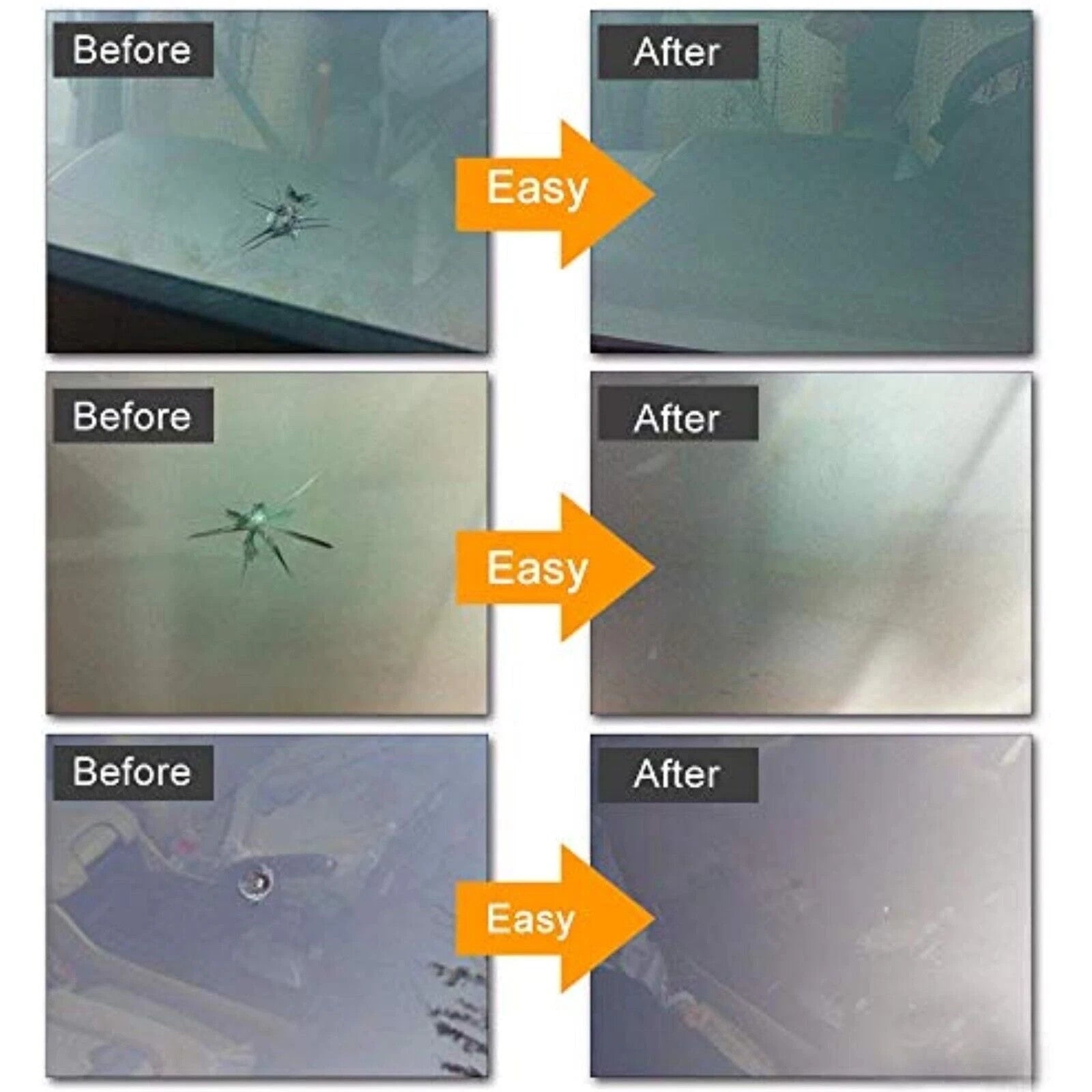 Auto KFZ Windschutzscheiben Glas Reparatur Set Steinschlag Frontscheibe