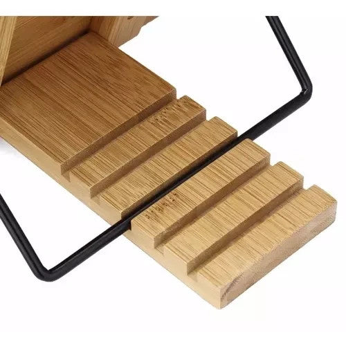 Bambus Buchständer 21x28cm Leseständer höhenverstellbar Kochbuchhalter