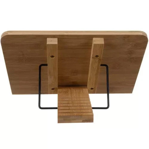 Bambus Buchständer 21x28cm Leseständer höhenverstellbar Kochbuchhalter