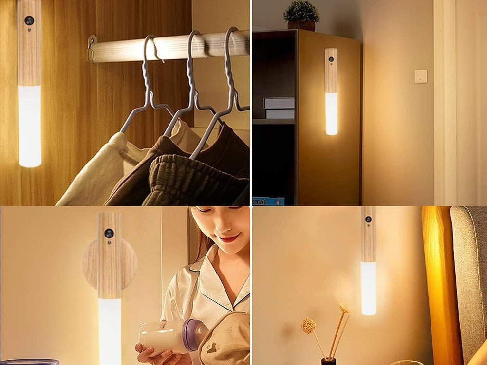 LED USB Unterbauleuchte Akku Schranklicht Wiederaufladbare mit Bewegungsmelder