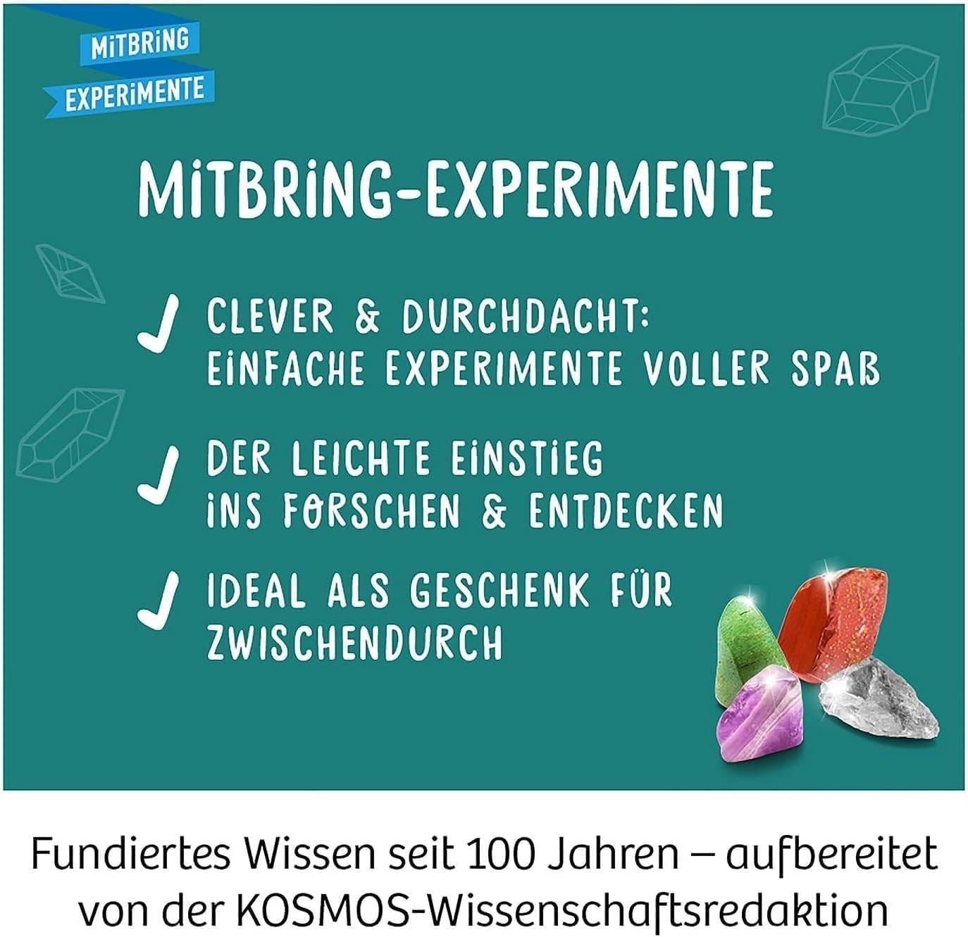 KOSMOS 657901 Mineralien Ausgrabungs-Set Hammer Meißel Geologie Kinder