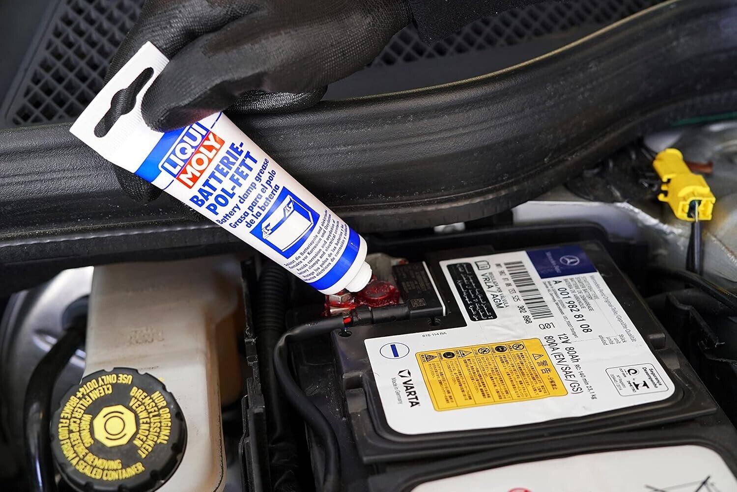Batteriepolfett LIQUI MOLY 3140 Spezialfett Kontaktfett Batterie-Pol-Fett 50g