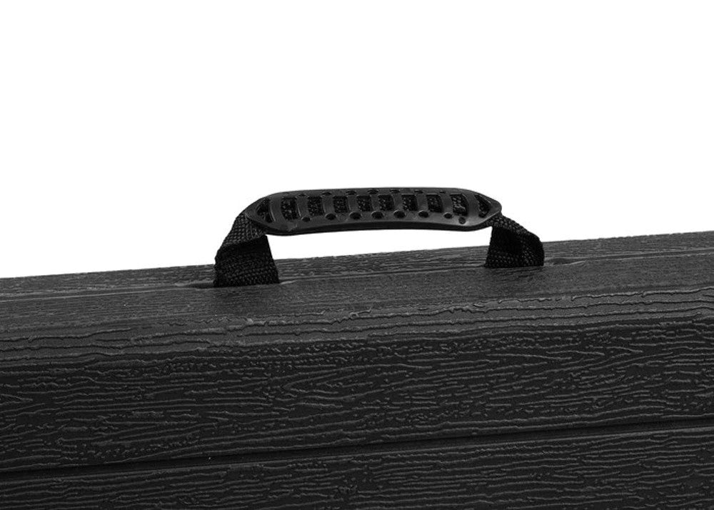 Klappbarer Gartentisch 180cm Schwarz HDPE Koffertisch Camping Party