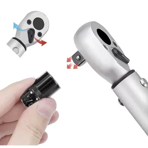 Drehmomentschlüssel 1/2" 28–210Nm + 17/19/21mm Stecknüsse & Verlängerung ⚙️