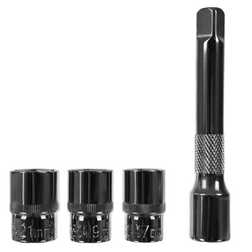 Drehmomentschlüssel 1/2" 28–210Nm + 17/19/21mm Stecknüsse & Verlängerung ⚙️