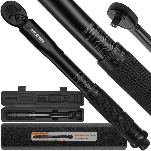 Drehmomentschlüssel 1/4" 2–24Nm Professionell Umkehrbar mit Koffer ⚙️🔧