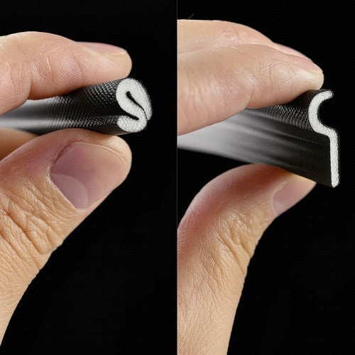 RUHHY Zugluftdichtung Schwarz 400cm 🏠 Tür Fenster Abdichtung selbstklebend