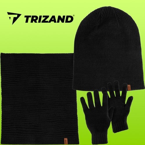 Damen Winterset 3-teilig ❄️ Mütze Schal Handschuhe Warm Acryl Universal