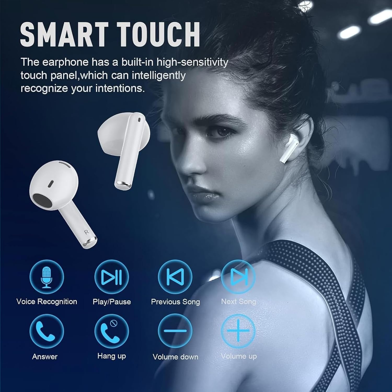 Bluetooth 5.3 In Ear Kopfhörer Kabellos 50h HiFi IP7 Wasserdicht Noise Cancel 🎧