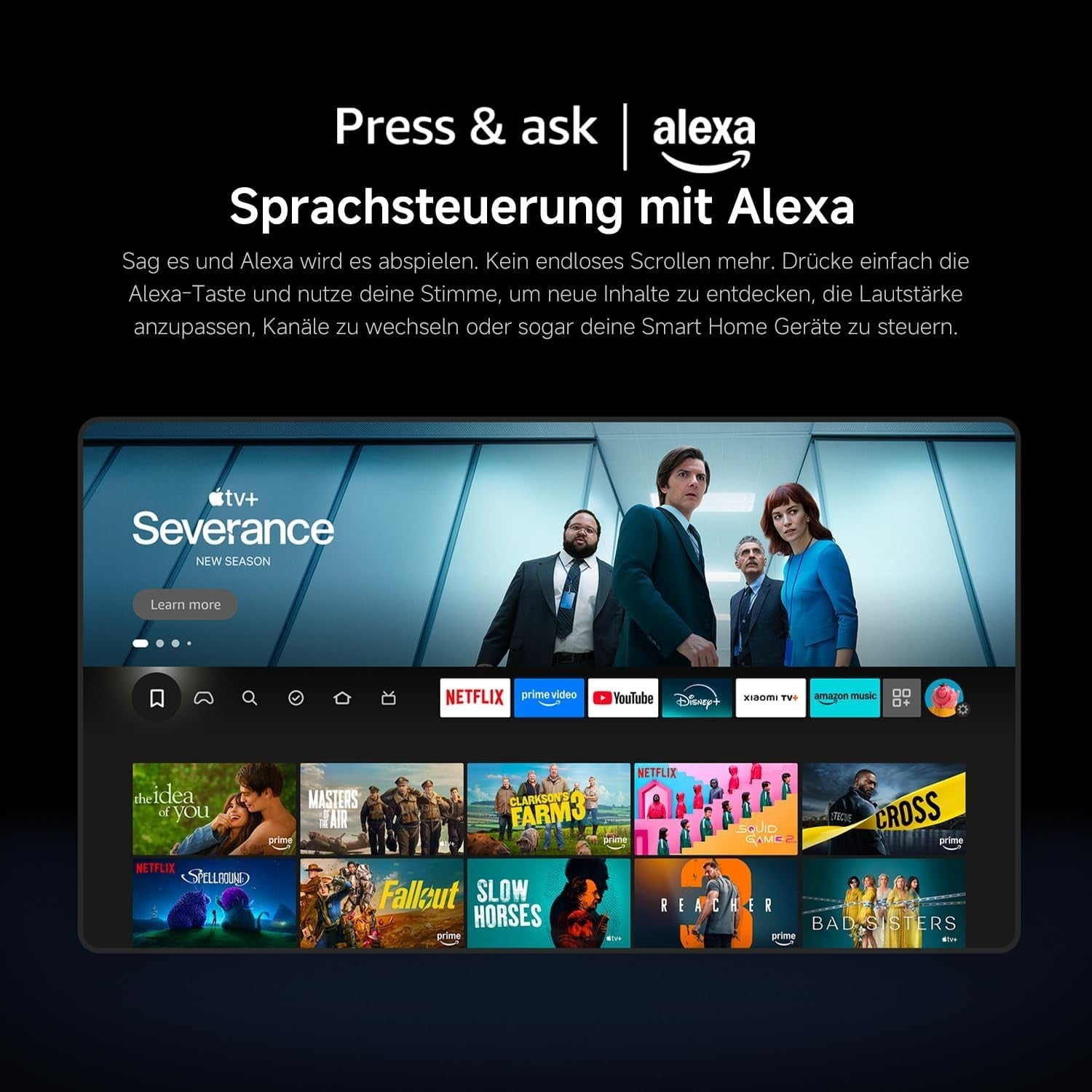 Xiaomi F 65 Zoll 4K UHD Smart TV Fire TV Alexa HDR10 120Hz Triple Tuner 📺