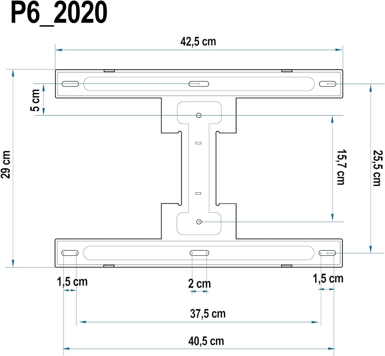 TV Wandhalterung, schwenkbar, robust, für Bildschirme von 45 bis 75 Zoll 11,9 cm