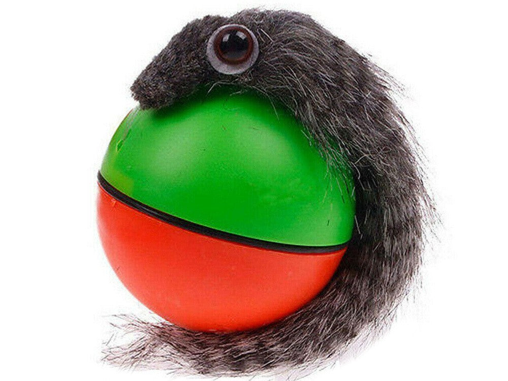 Interaktives Katzenspielzeug – Laufender Ball mit Frettchen & Bewegung – Für Katzen & Hunde, Batteriebetrieben