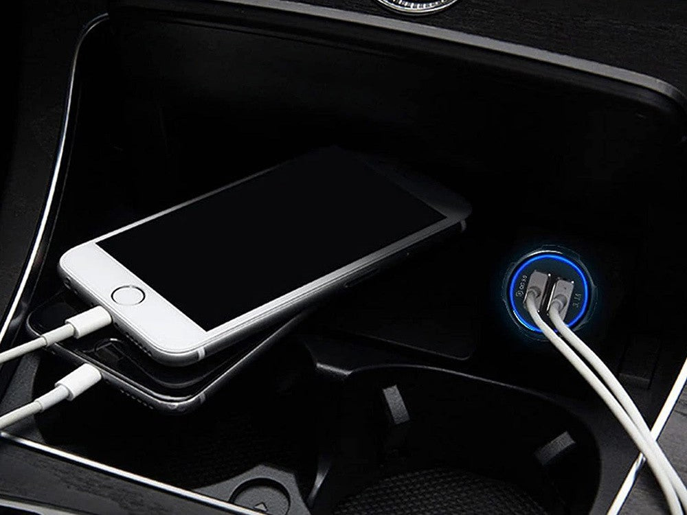 2x USB Quick Charge 3.0 Autoladegerät – Doppellader für Zigarettenanzünder 12–24V