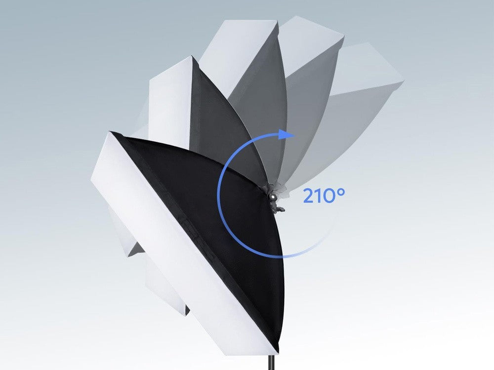 2x Softbox Studioleuchte 135W 50x70cm Fotostudio Set mit Stativ & Tasche 💡📸