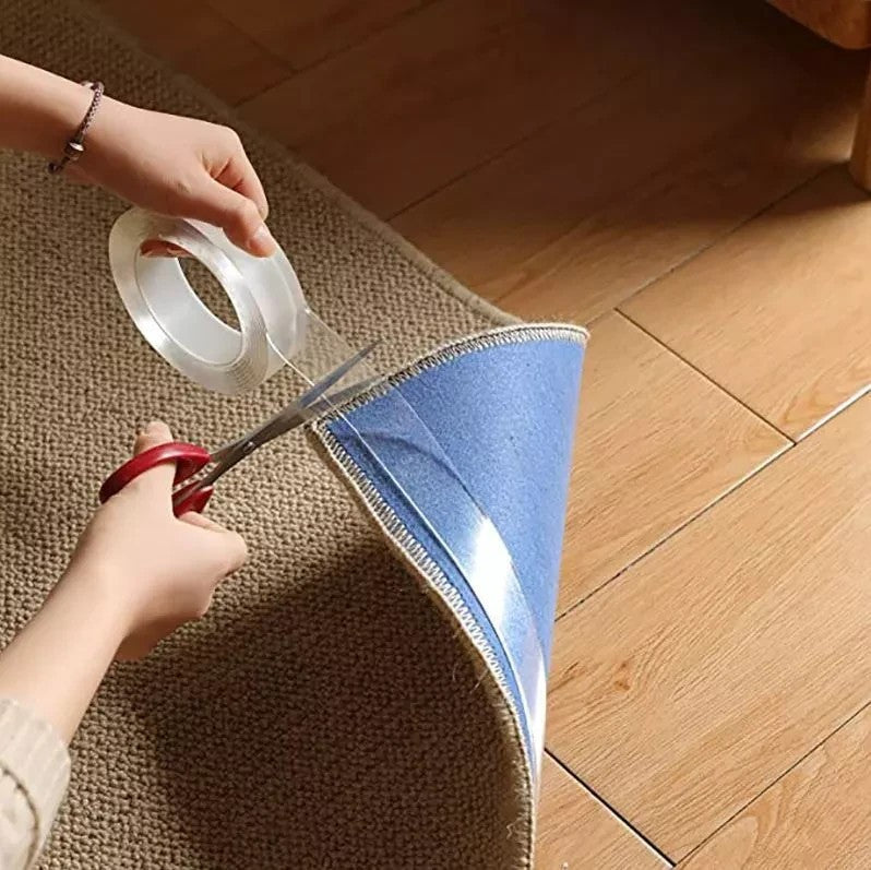 Transparentes Nano Doppelseitiges Klebeband 5M Waschbar & Wiederverwendbar 🧻