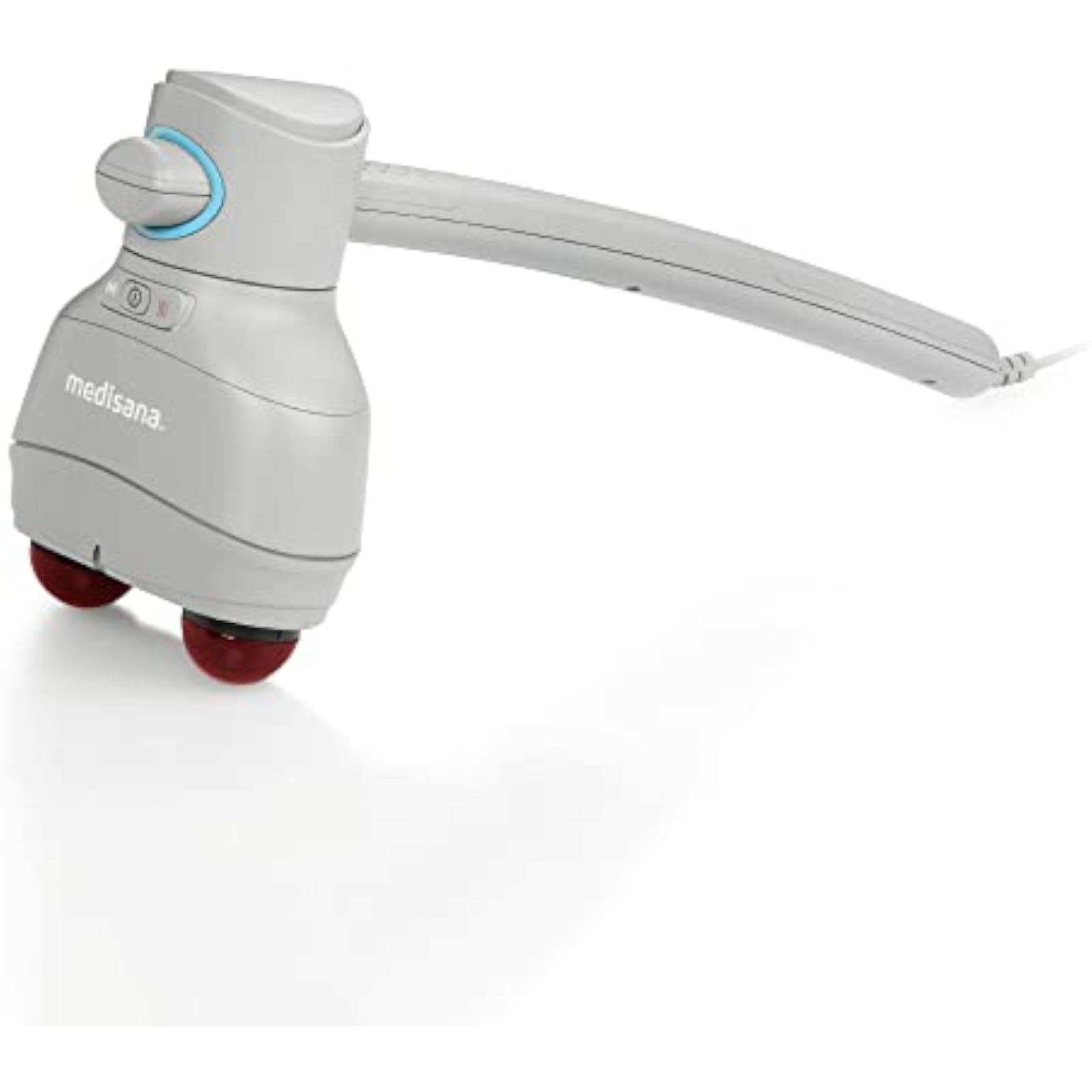 Elektrische Massagepistole mit Wärmefunktion – Muskelmassagegerät mit 4 Massageköpfen für Nacken, Rücken & Beine