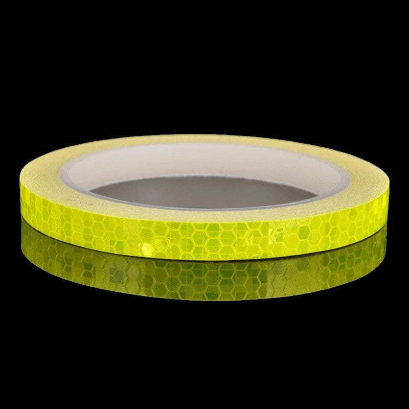 Reflektierendes Klebeband Gelb 8m x 1cm – Fahrrad Motorrad Auto Warnband 🚴‍♂️