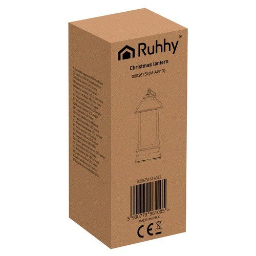 LED Weihnachtslaterne Kupfer 12,5 cm 🎄 Ruhhy 26754 Deko Schneemann Licht