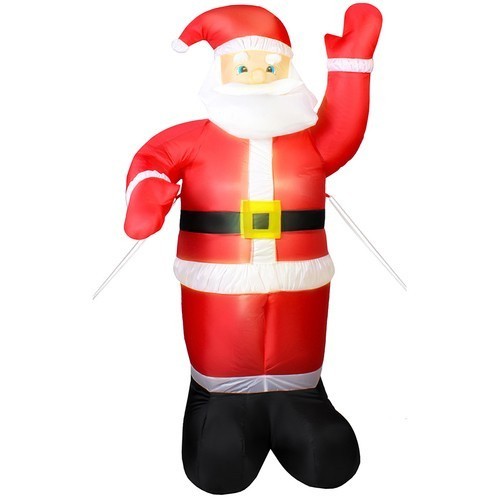 Aufblasbarer Weihnachtsmann 180 cm – LED Santa Deko mit Gebläse, IP44 wetterfest für Garten & Haus