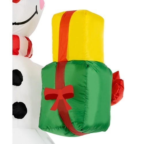 Aufblasbarer LED-Schneemann 155 cm – Weihnachtsdeko mit rotierendem Lichtprojektor, IP44 wasserdicht