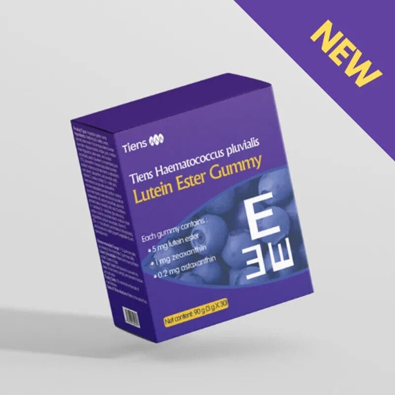 TIENS Lutein Gummibonbons mit Astaxanthin, Zeaxanthin & Vitamin C – Unterstützung für die Augengesundheit