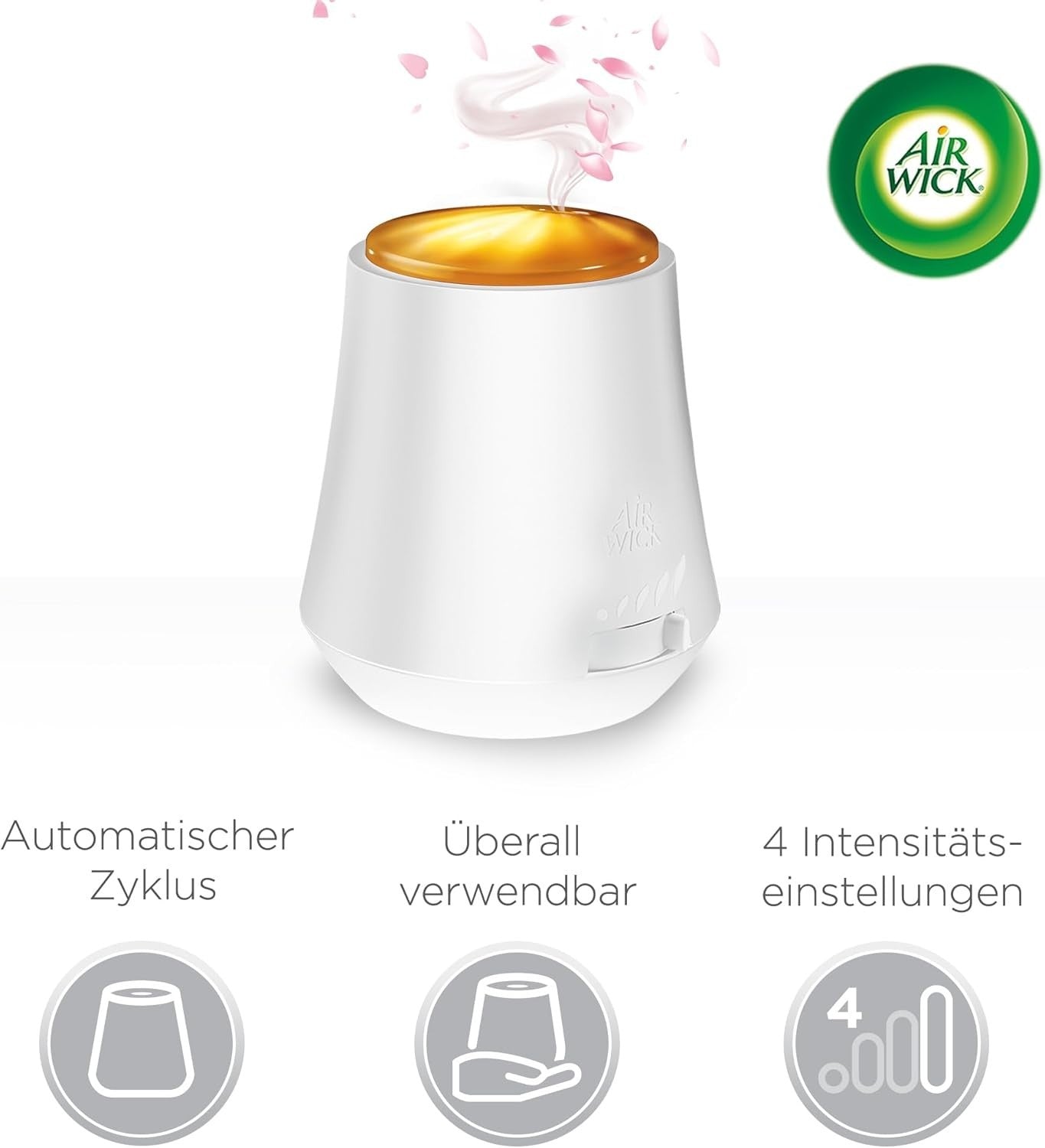 Air Wick Aroma-Öl Starter Set – Beruhigende Rose | Diffuser + 2×20 ml Nachfüller