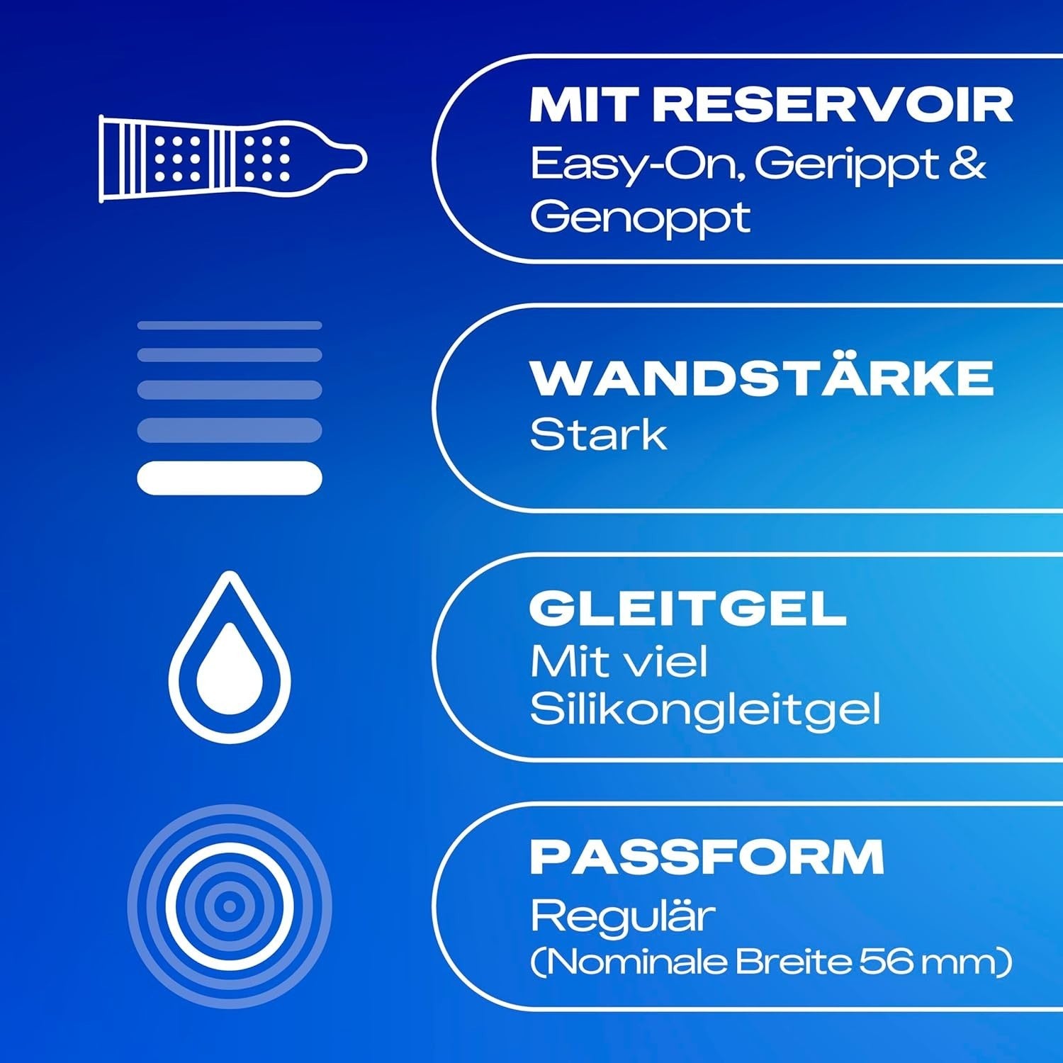 40 Stk Durex Pleasure Me Kondome – Gerippt & Genoppt, Extra Feucht