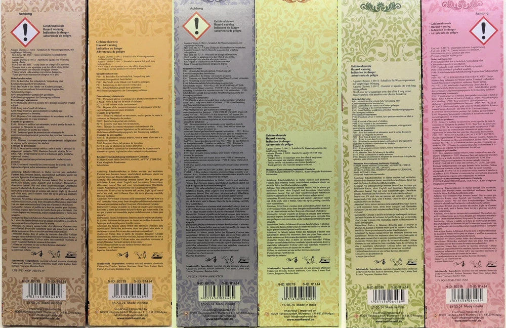 Räucherstäbchen Indische 40 Stück inkl. Halter – verschiedene Düfte (Karma Scent