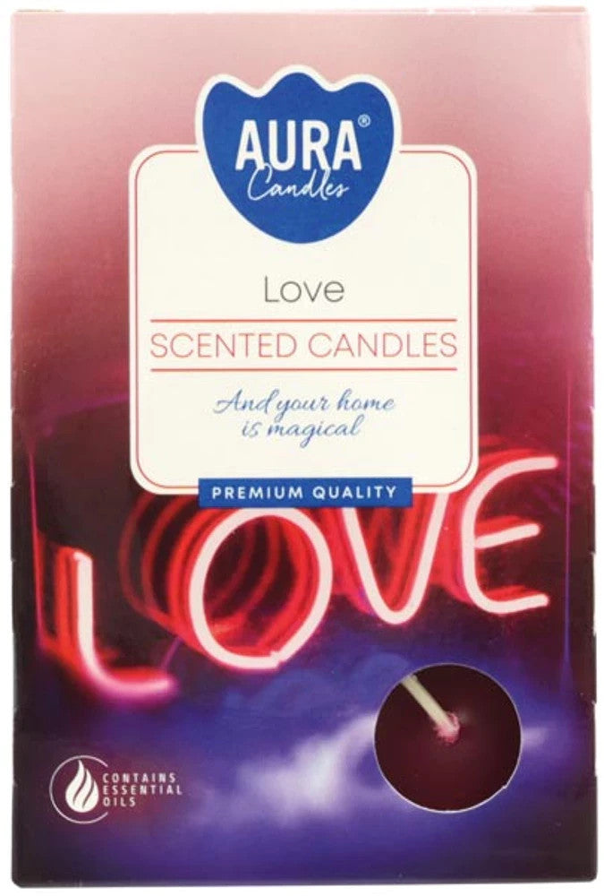 Duft-Teelichte 6er Pack – Jasminblüte, Vanille-Orchidee, Liebe – ca. 4 Std Brenn