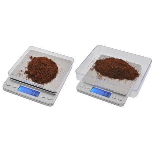 Digitale Küchenwaage 2kg – Präzision 0,1g – LCD Display – Edelstahl – Ruhhy