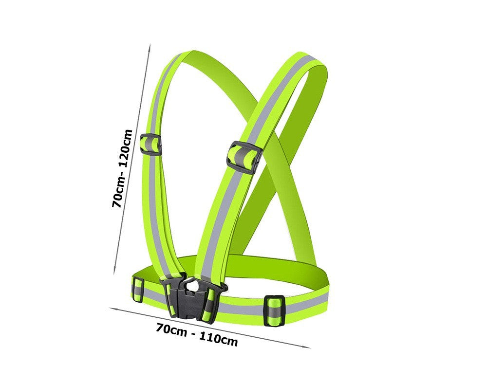 Warnweste Fahrrad Motorrad Reflektor Sicherheitsweste Leuchtweste Weste Dehnbar
