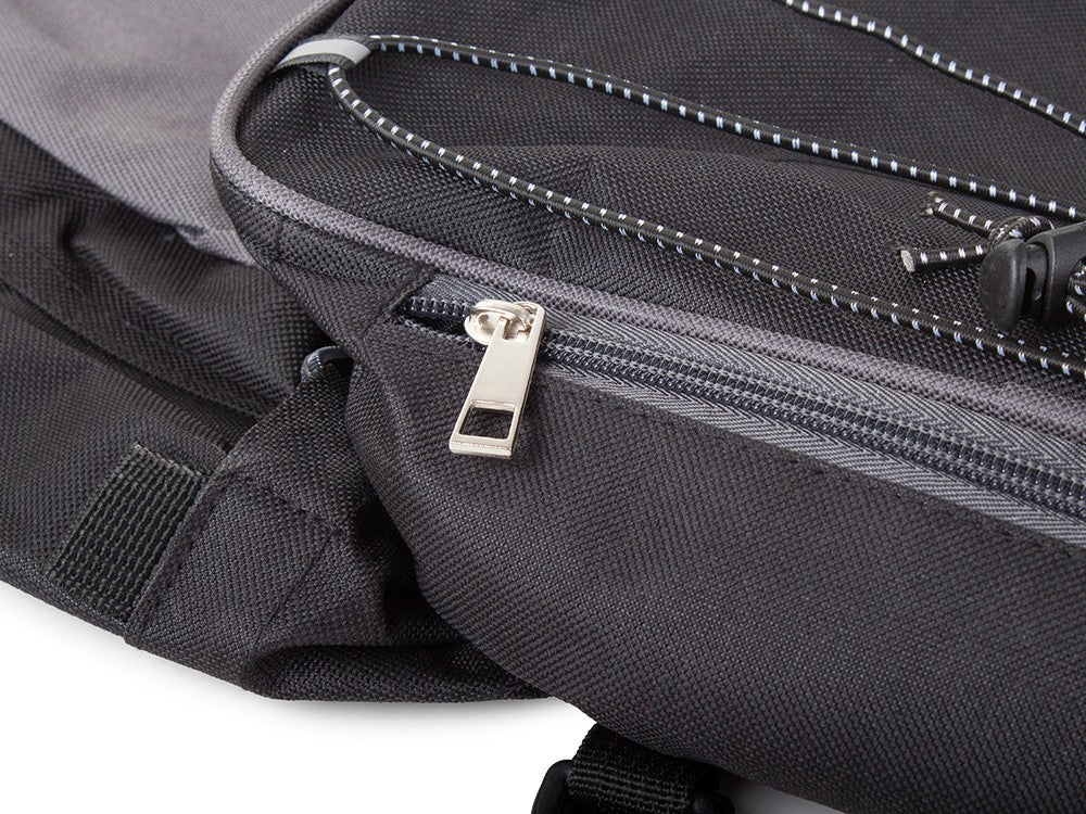 60L Fahrrad Gepäckträgertasche–Wasserdicht, 3Hauptfächer, Reflektoren & Regenhül