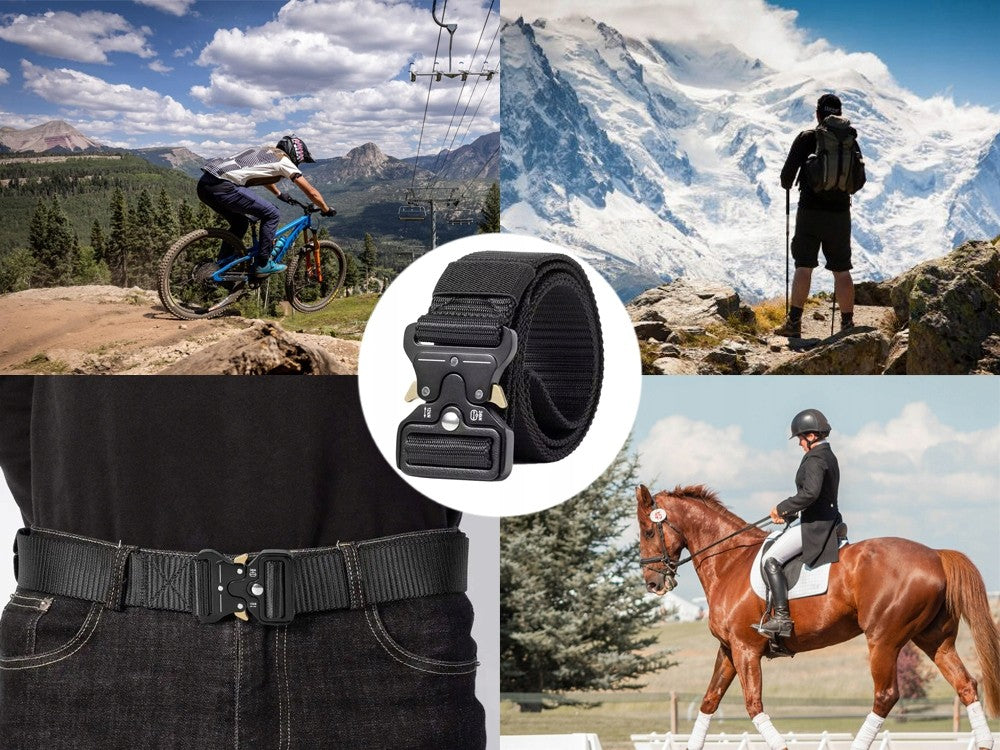 Gürtel Herren Militär Taktischer Military Arbeitsgürtel Schwerlast Schnalle Dame