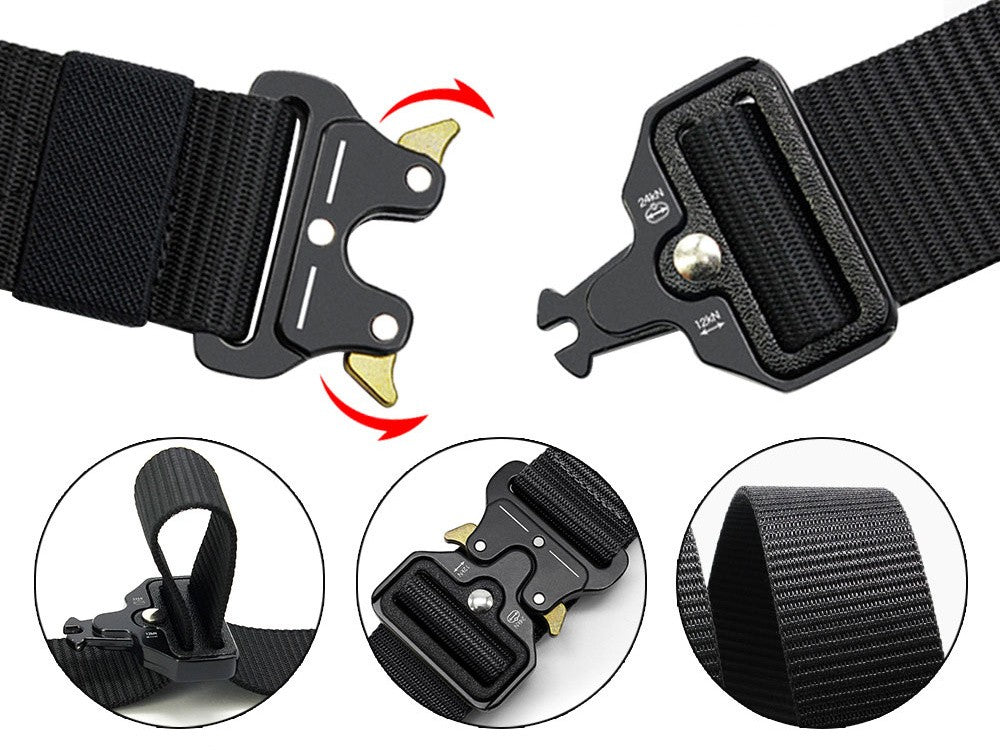 Gürtel Herren Militär Taktischer Military Arbeitsgürtel Schwerlast Schnalle Dame