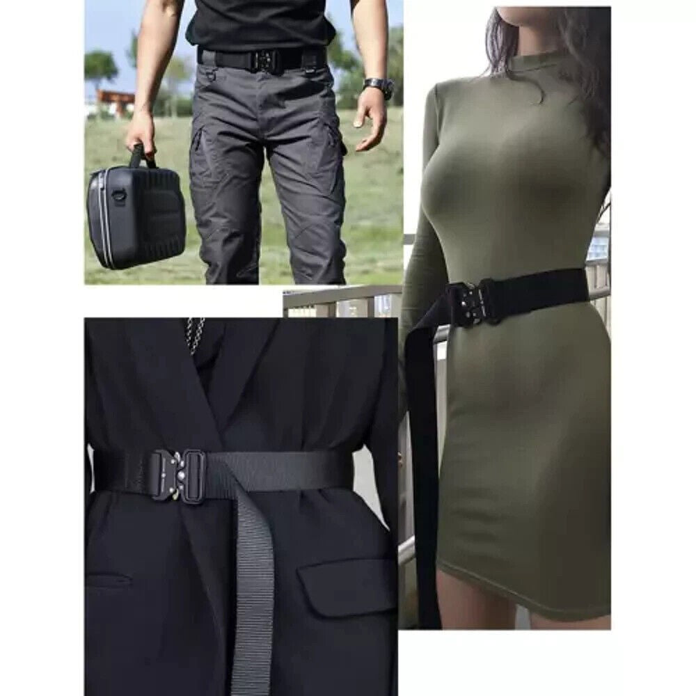 Gürtel Herren Militär Taktischer Military Arbeitsgürtel Schwerlast Schnalle Dame