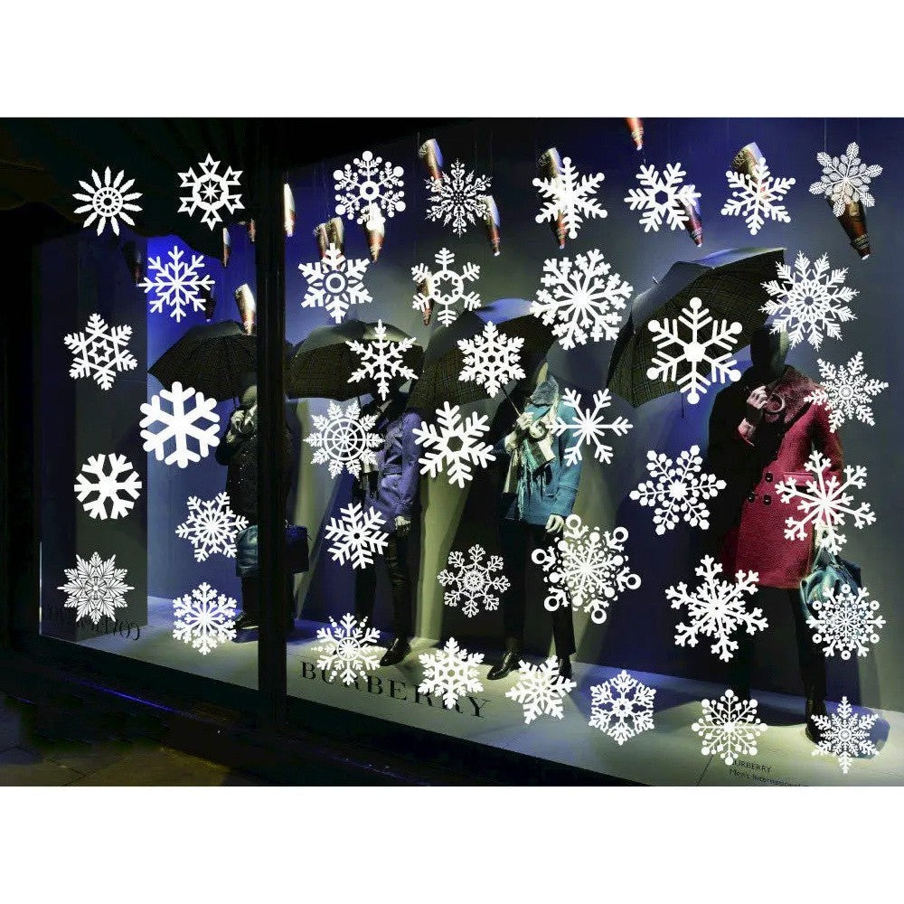 Weihnachten Fensteraufkleber – Selbstklebende Weihnachtsbaum Fensterdeko, Wiederverwendbar, 35×50 cm, Winter- & Festtagsdeko
