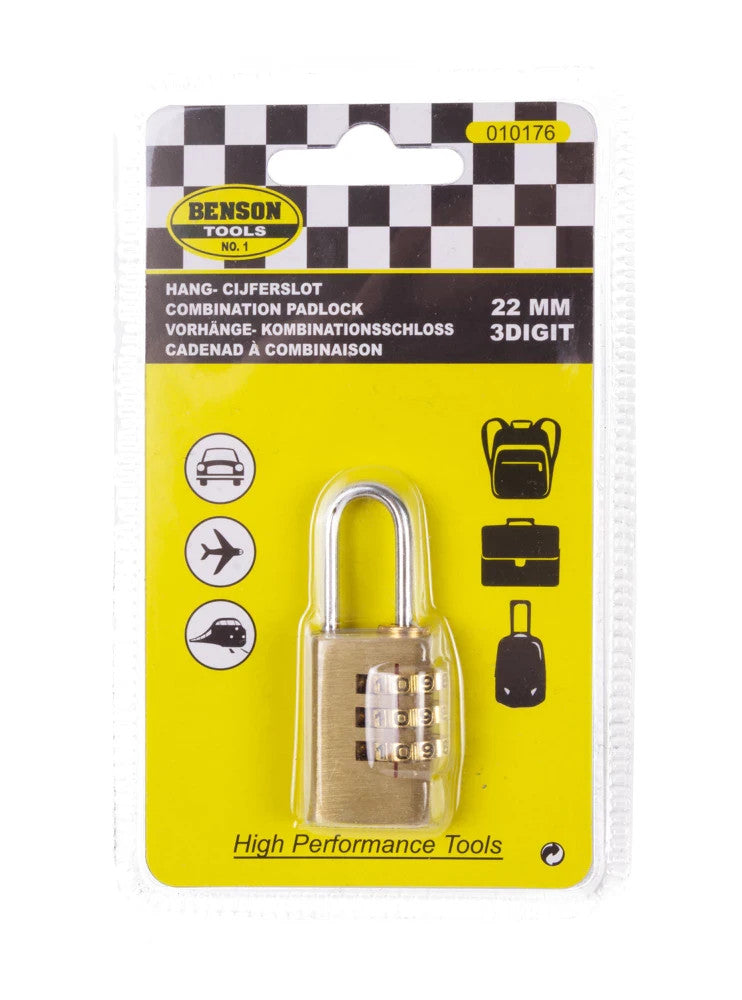 Vorhängeschloss Zahlenschloss 22mm Gepäckschloss Kombinationsschloss