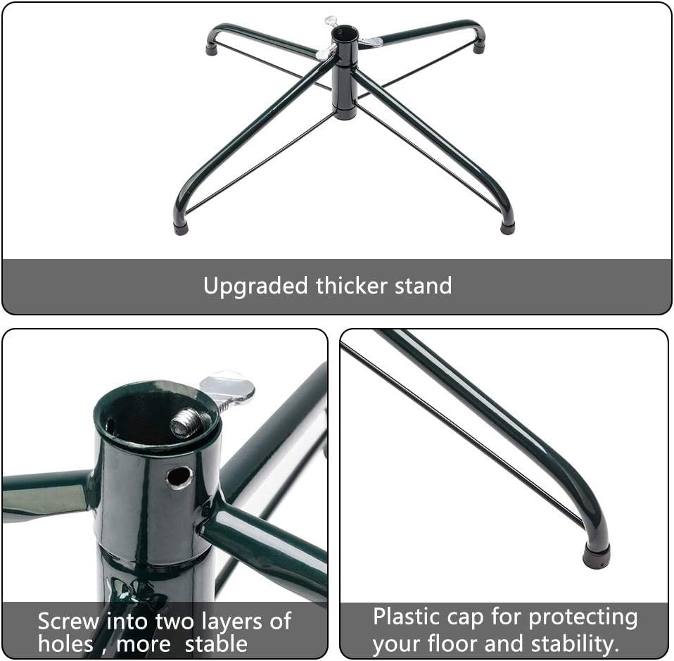 180cm Weihnachtsbaum PVC mit 650 Spitzen und Eisenfuß Faltbar Schneeoptik 🎄