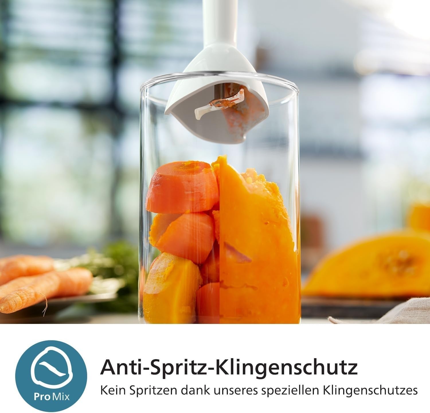 Philips 5000-Serie Stabmixer inkl. Schneebesen, Spiralizer, XL-Zerkleinerer