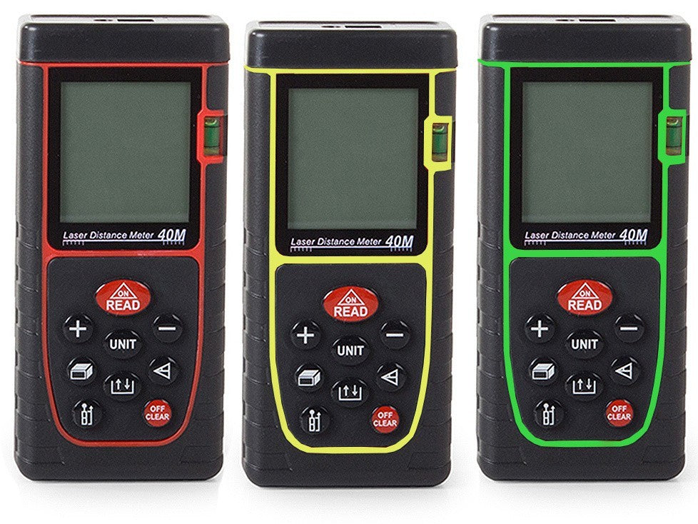 Digitales Laser-Entfernungsmessgerät 40m | Präziser Distanzmesser ±3mm IP54