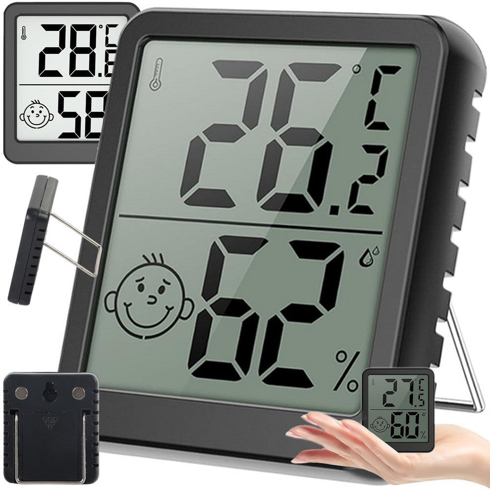 Digitales Thermometer Mini Hygrometer Raum Wetterstation mit Batterie 🌡️ 2 PC