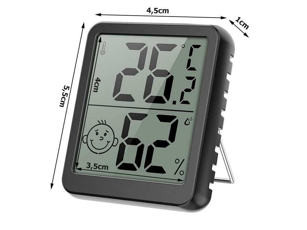 Digitales Thermometer Mini Hygrometer Raum Wetterstation mit Batterie 🌡️ 2 PC