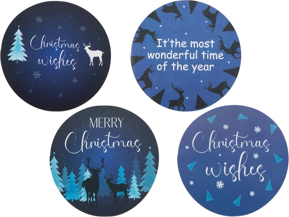 Weihnachtliche Aufkleber Rolle 500 Stück Frohe Weihnachten Sticker Deko 🎄