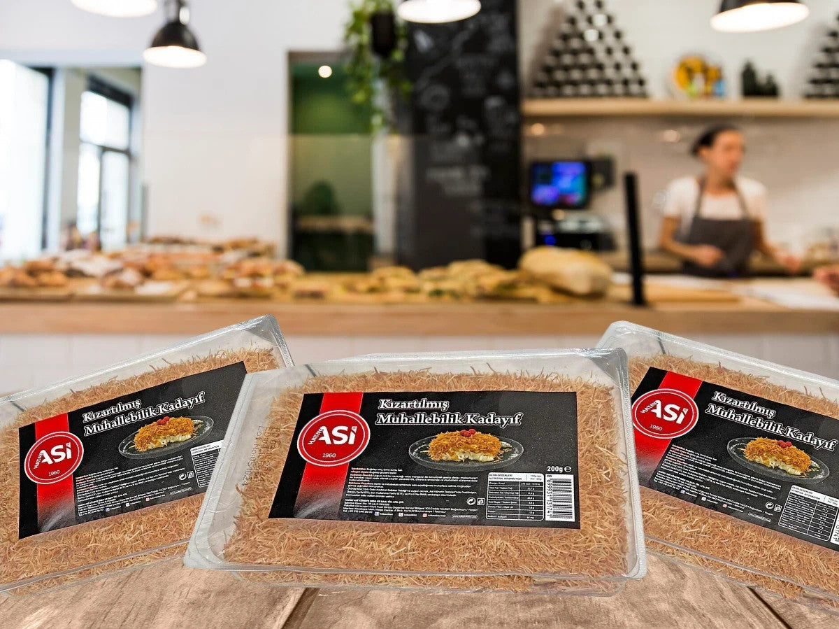 Geröstete Kadayif-Teigfäden für Dubai Style Schokolade-Engelshaar- 3x200g