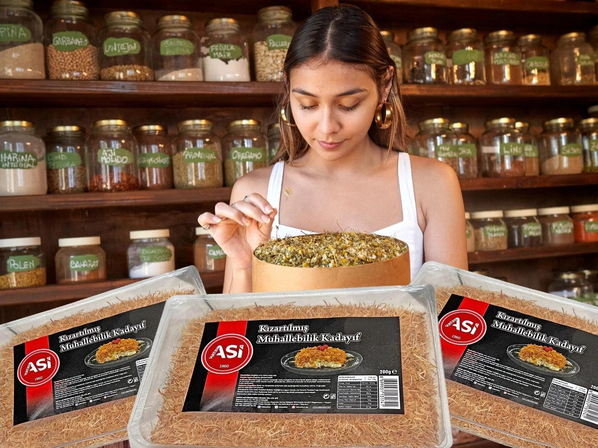 Geröstete Kadayif-Teigfäden für Dubai Style Schokolade-Engelshaar- 3x200g