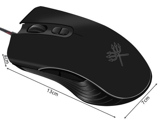 Kabelgebundene Gaming Maus LED 7200 DPI Optisch 7 Tasten USB Ergonomisch