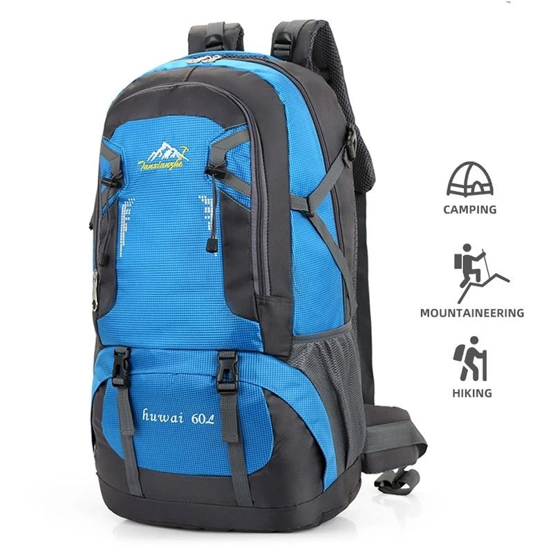 60L Rucksack Wasserdicht Wanderrucksack Camping Trekking Reiserucksack